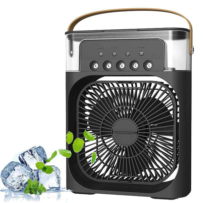 Next Nova Imported 10" Portable Air Cooler Fan – 3-in-1 Mini AC Desktop Humidifier 7-Color LED