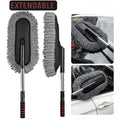 Car Wash Cleaning Brush Duster Dust Wax Mop Microfiber Telescoping