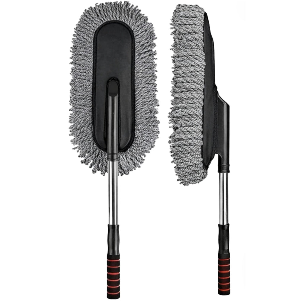 Car Wash Cleaning Brush Duster Dust Wax Mop Microfiber Telescoping