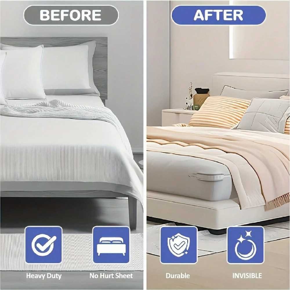 4Pcs Sturdy Bedsheet Holders