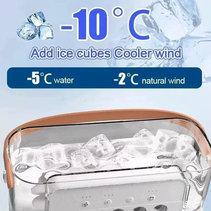 Next Nova Imported 10" Portable Air Cooler Fan – 3-in-1 Mini AC Desktop Humidifier 7-Color LED